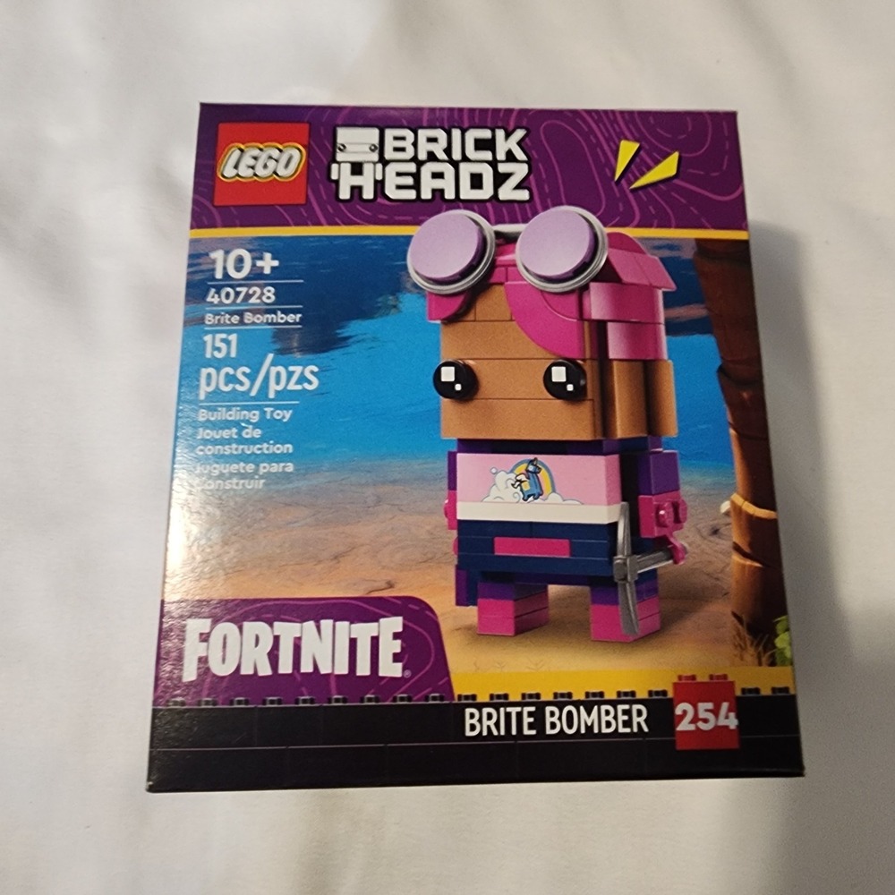 New! LEGO 40728 BRICKHEADZ Fortnite Brite Bomber Exclusive GWP Sealed
